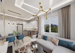 Komplex mit ganzjähriger Infrastruktur im grünen Viertel von Demirtas