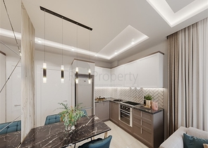 Komplex mit ganzjähriger Infrastruktur im grünen Viertel von Demirtas