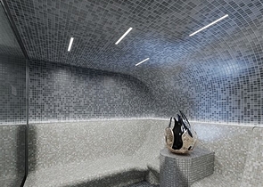 Komplex mit ganzjähriger Infrastruktur im grünen Viertel von Demirtas