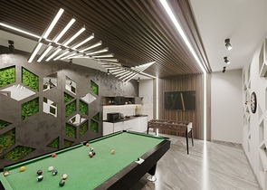 Komplex mit ganzjähriger Infrastruktur im grünen Viertel von Demirtas