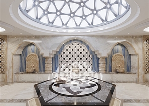 Komplex mit ganzjähriger Infrastruktur im grünen Viertel von Demirtas