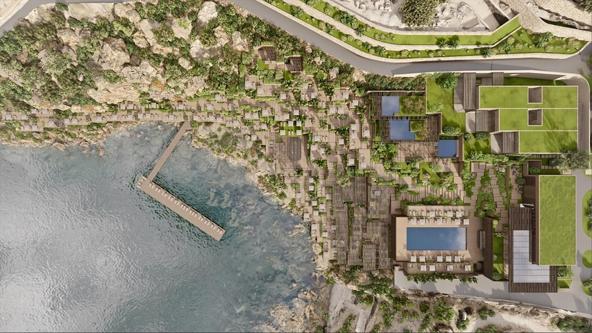 Projekt an der ersten Küste im Yalıkavak-Gebiet