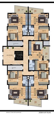 Wohnanlage im Stadtteil Mahmutlar