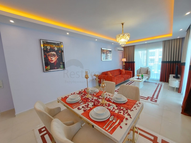 Geräumige 2+1-Wohnung 500 Meter vom Meer entfernt