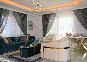 2+1 Wohnung mit Meerblick im Stadtteil Mahmutlar