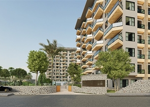 1+1 Wohnung in einem neu gebauten Haus im Stadtteil Avsallar