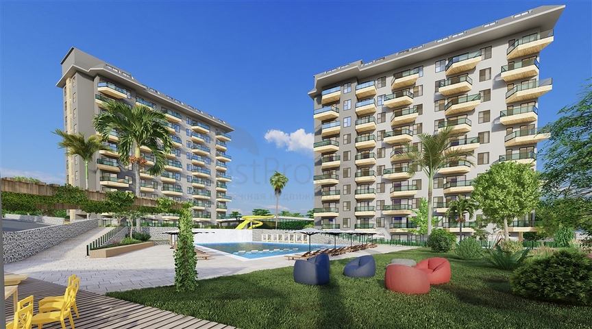 1+1 Wohnung in einem Komplex mit reicher Infrastruktur