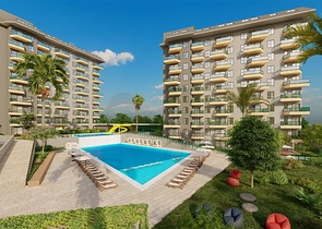 1+1 Wohnung in einem Komplex mit reicher Infrastruktur