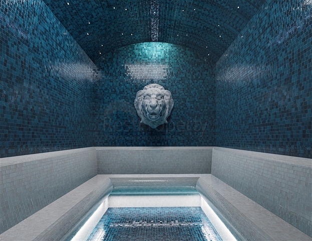 Zweizimmerwohnung mit Panoramablick auf die Berge im Stadtteil Mahmutlar