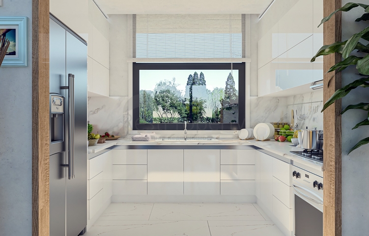 Attraktive Villen umgeben von üppiger Natur