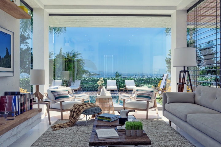 Attraktive Villen umgeben von üppiger Natur