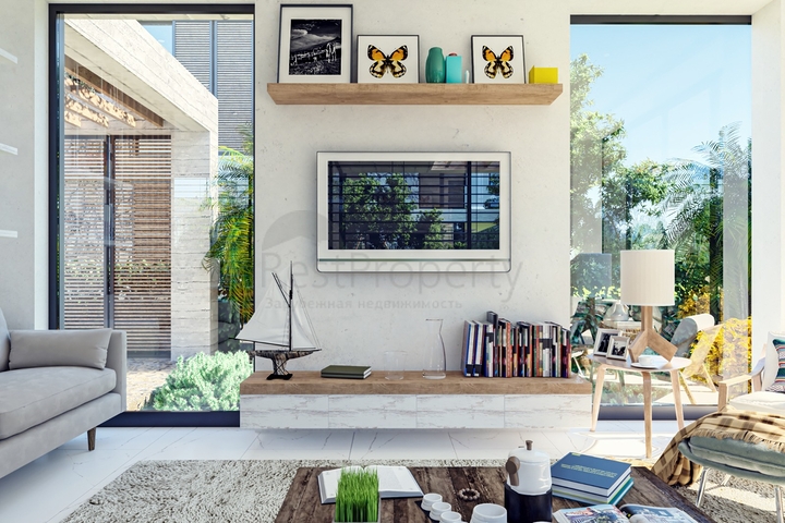 Attraktive Villen umgeben von üppiger Natur