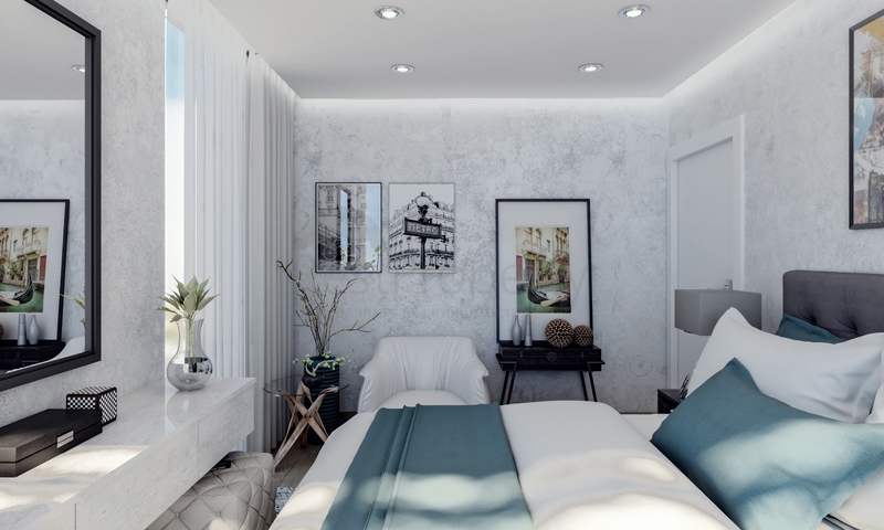 Attraktive Villen umgeben von üppiger Natur