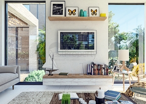 Attraktive Villen umgeben von üppiger Natur