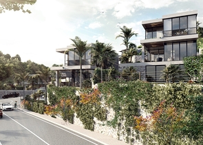 Attraktive Villen umgeben von üppiger Natur