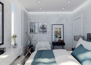 Attraktive Villen umgeben von üppiger Natur