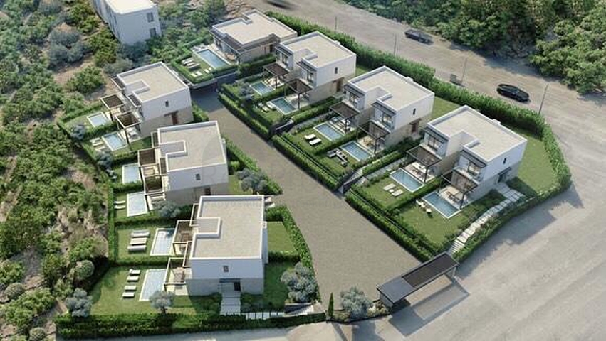 Abgelegene Villen mit Meerblick