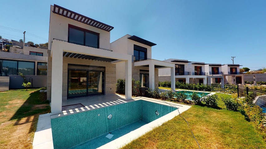 Abgelegene Villen mit Meerblick