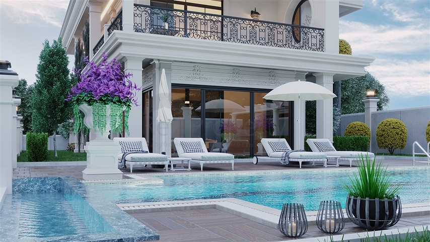 Villa mit Meerblick 5+1 in Kargicak