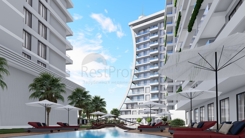 Zweizimmerwohnung in einem neuen Komplex