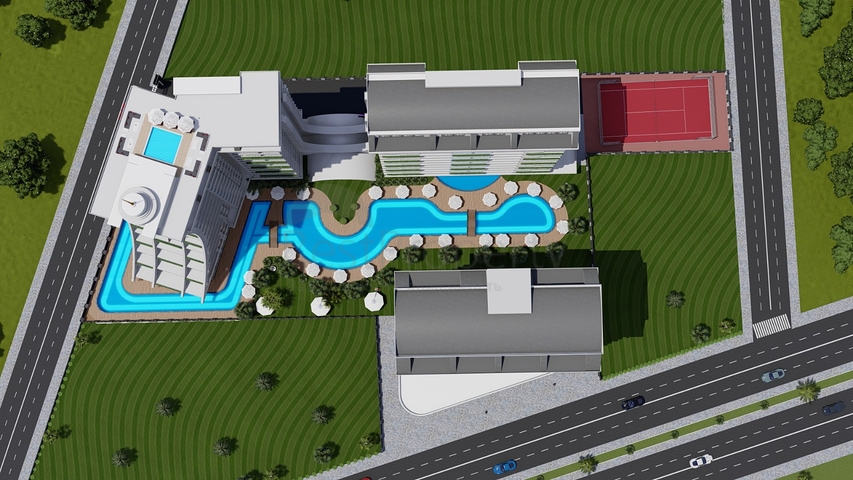 Zweizimmerwohnung in einem neuen Komplex