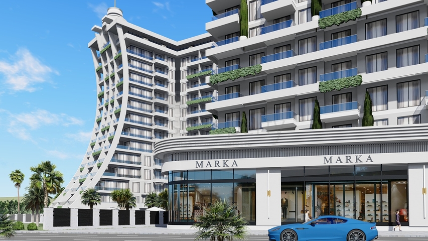 Zweizimmerwohnung in einem neuen Komplex