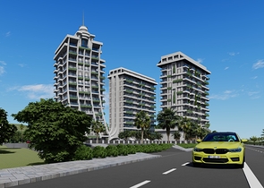 Zweizimmerwohnung in einem neuen Komplex