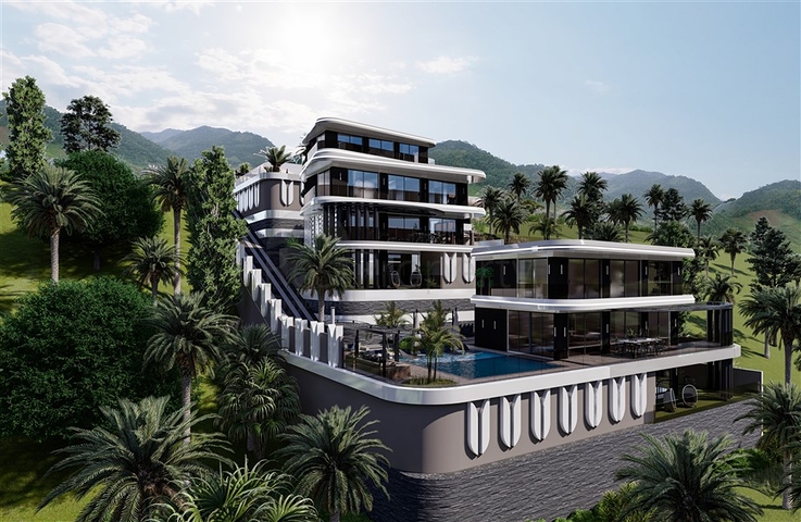 4+1 Premium-Villa im Zentrum von Alanya