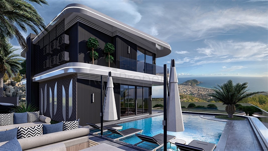 4+1 Premium-Villa im Zentrum von Alanya