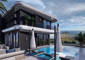 4+1 Premium-Villa im Zentrum von Alanya
