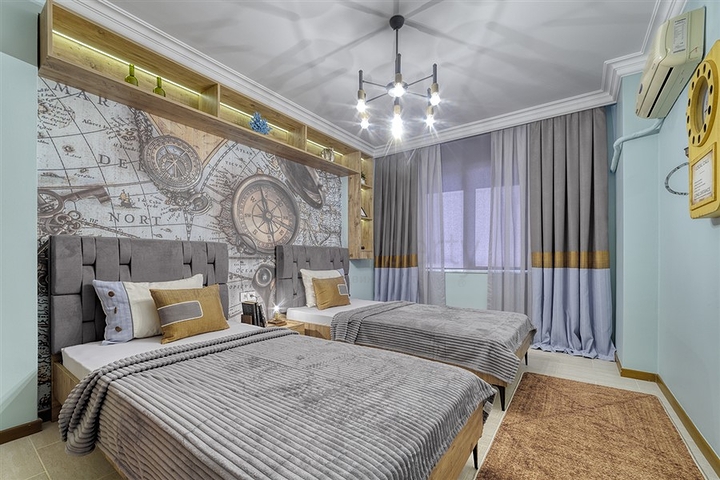 Apartment 2+1 an der ersten Küste in Mahmutlar