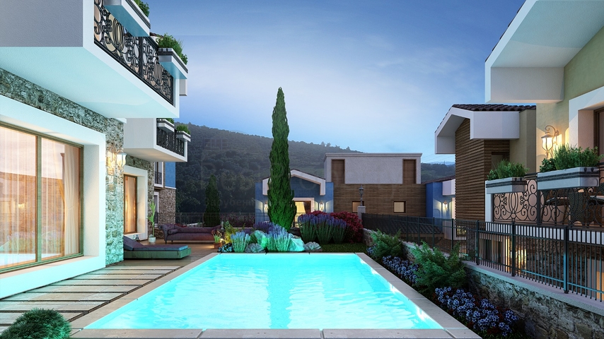 Investitionsprojekt umgeben von Natur