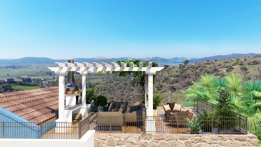 Investitionsprojekt umgeben von Natur