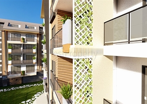 Projekt während der Bauphase im Bezirk Oba