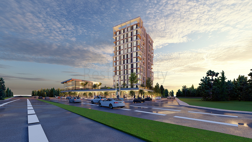 Investitionsprojekt in der Baugrubenphase in der Gegend von Sanjaktepe