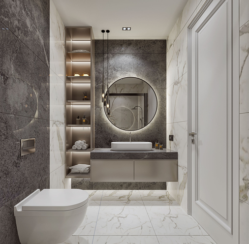 Investitionsprojekt in der Baugrubenphase in der Gegend von Sanjaktepe