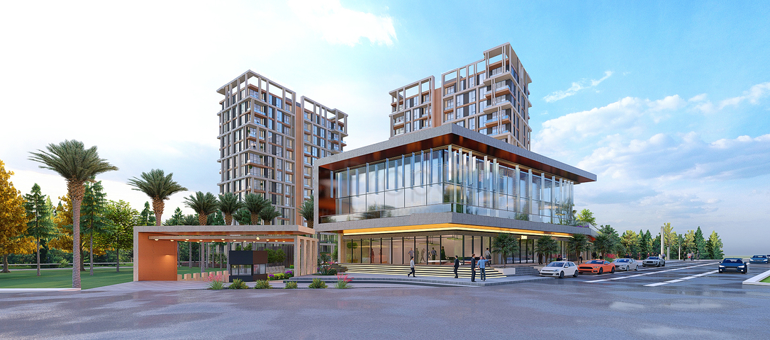 Investitionsprojekt in der Baugrubenphase in der Gegend von Sanjaktepe