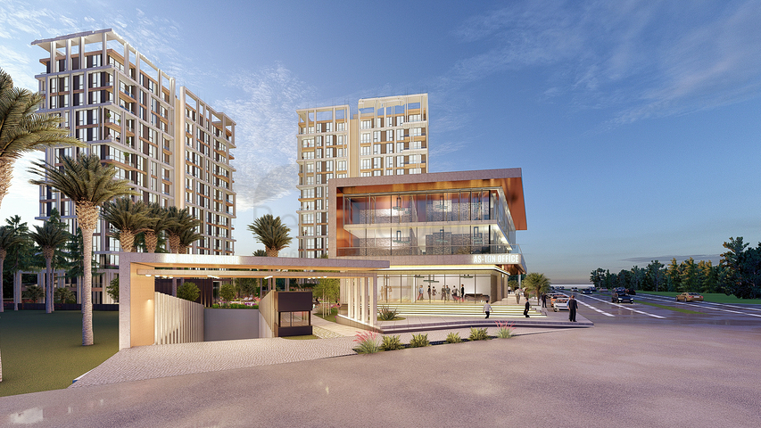 Investitionsprojekt in der Baugrubenphase in der Gegend von Sanjaktepe