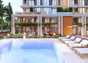 Investitionsprojekt in der Baugrubenphase in der Gegend von Sanjaktepe