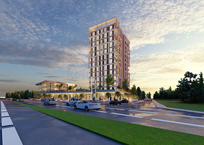 Investitionsprojekt in der Baugrubenphase in der Gegend von Sanjaktepe