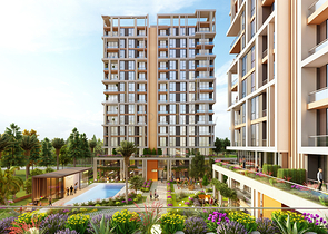 Investitionsprojekt in der Baugrubenphase in der Gegend von Sanjaktepe