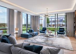 Investitionsprojekt in der Baugrubenphase in der Gegend von Sanjaktepe