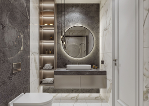 Investitionsprojekt in der Baugrubenphase in der Gegend von Sanjaktepe