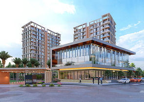 Investitionsprojekt in der Baugrubenphase in der Gegend von Sanjaktepe