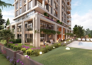 Investitionsprojekt in der Baugrubenphase in der Gegend von Sanjaktepe