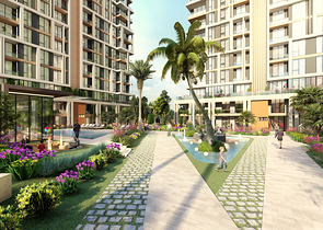 Investitionsprojekt in der Baugrubenphase in der Gegend von Sanjaktepe