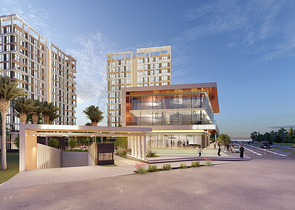 Investitionsprojekt in der Baugrubenphase in der Gegend von Sanjaktepe