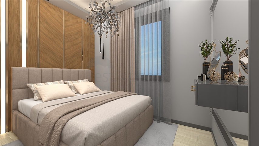 Ein moderner Boutique-Komplex in beiden