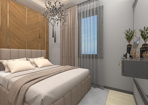 Ein moderner Boutique-Komplex in beiden