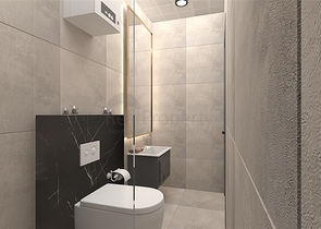 Ein moderner Boutique-Komplex in beiden